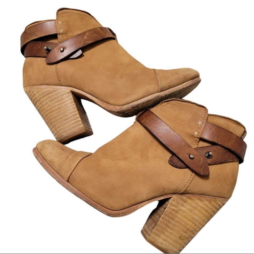Rag & Bone ~Women's Harrow Camel Block Heel Suede… - image 1